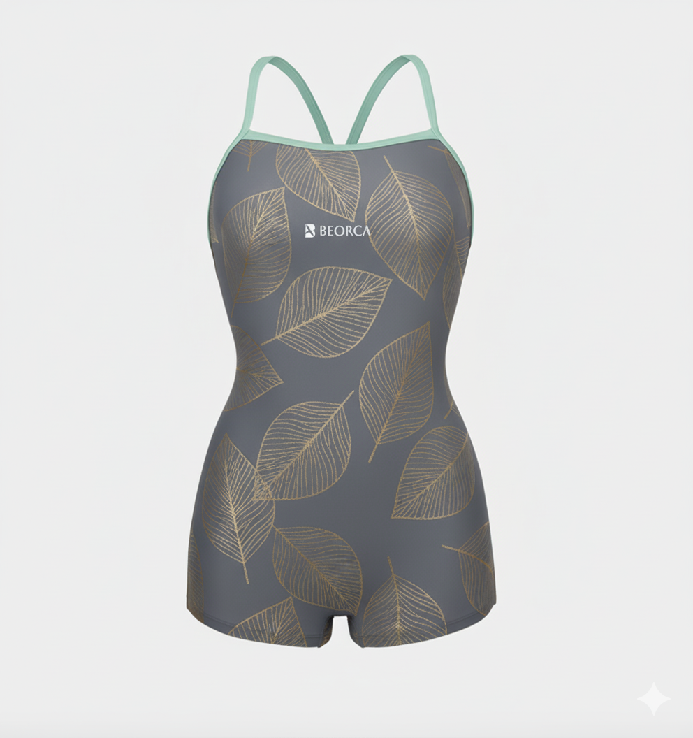 Signature Noble Line Swimsuit [Grey]